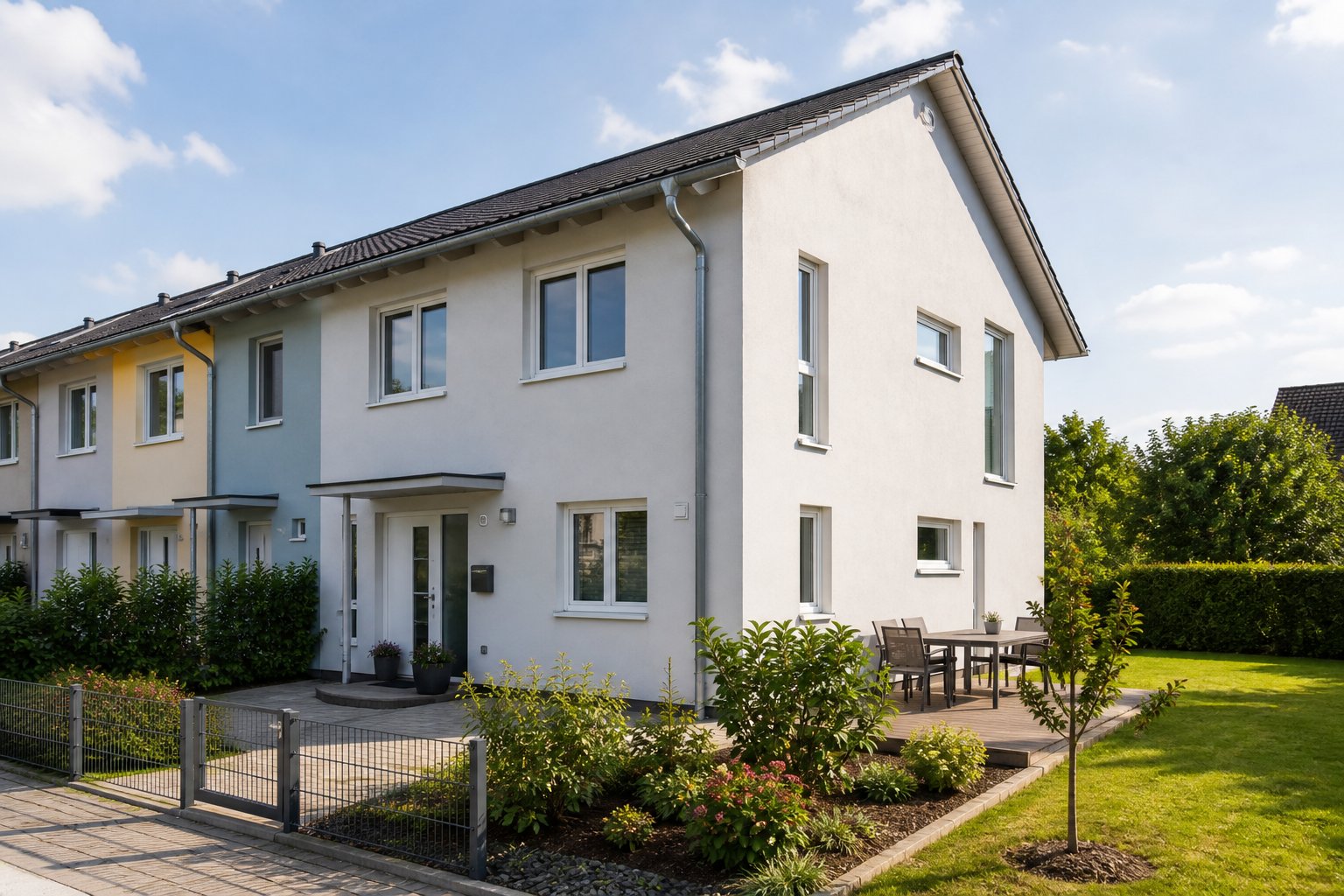 Eckreihenhaus mit mehr Garten und Licht